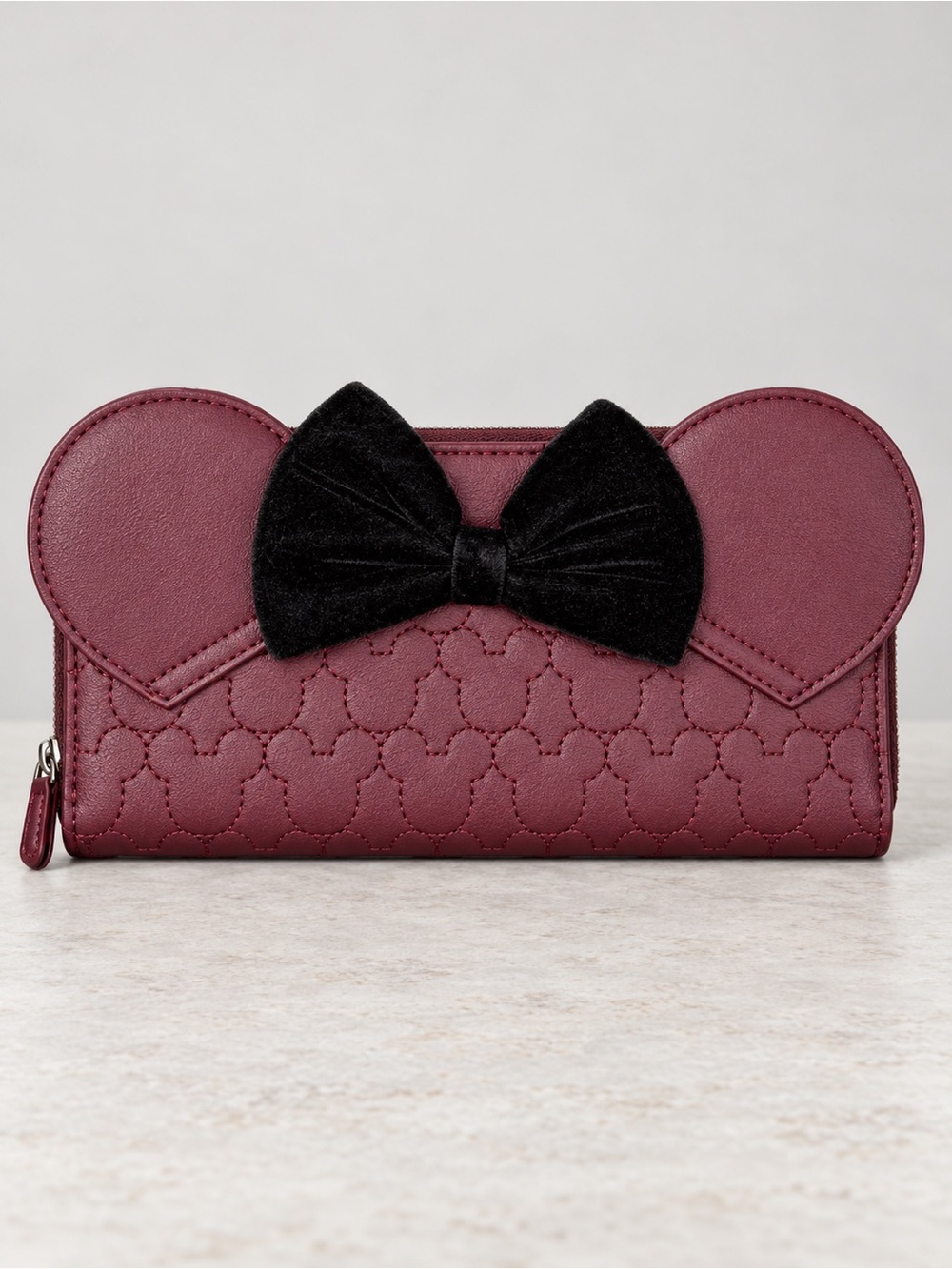 Burgundy, wallet, Loungefly/Disney Minnie mouse wallet